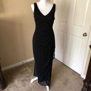 A long black evening dress